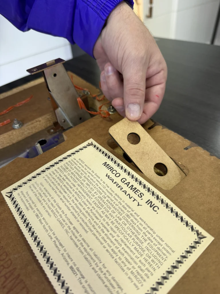 Mirco Challenge Arcade Game - Coin Door Restore