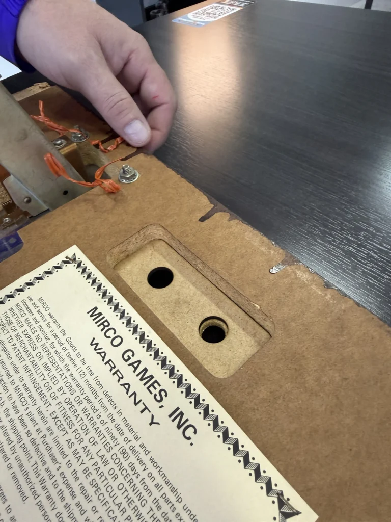 Mirco Challenge Arcade Game - Coin Door Restore