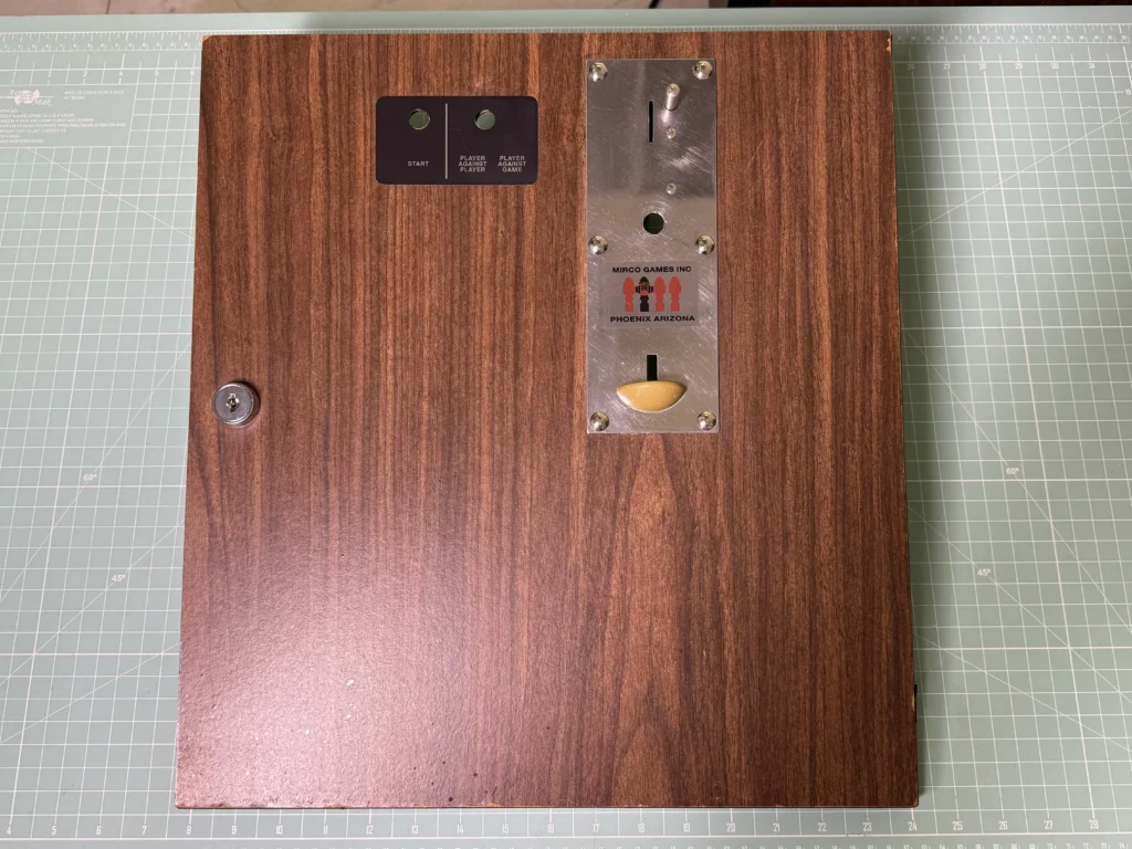 Mirco Challenge Arcade Game - Coin Door Restore