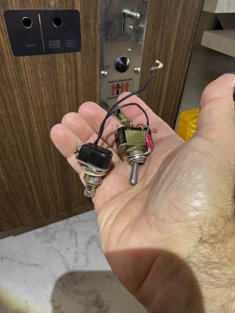 Mirco Challenge Arcade Game - Coin Door Restore