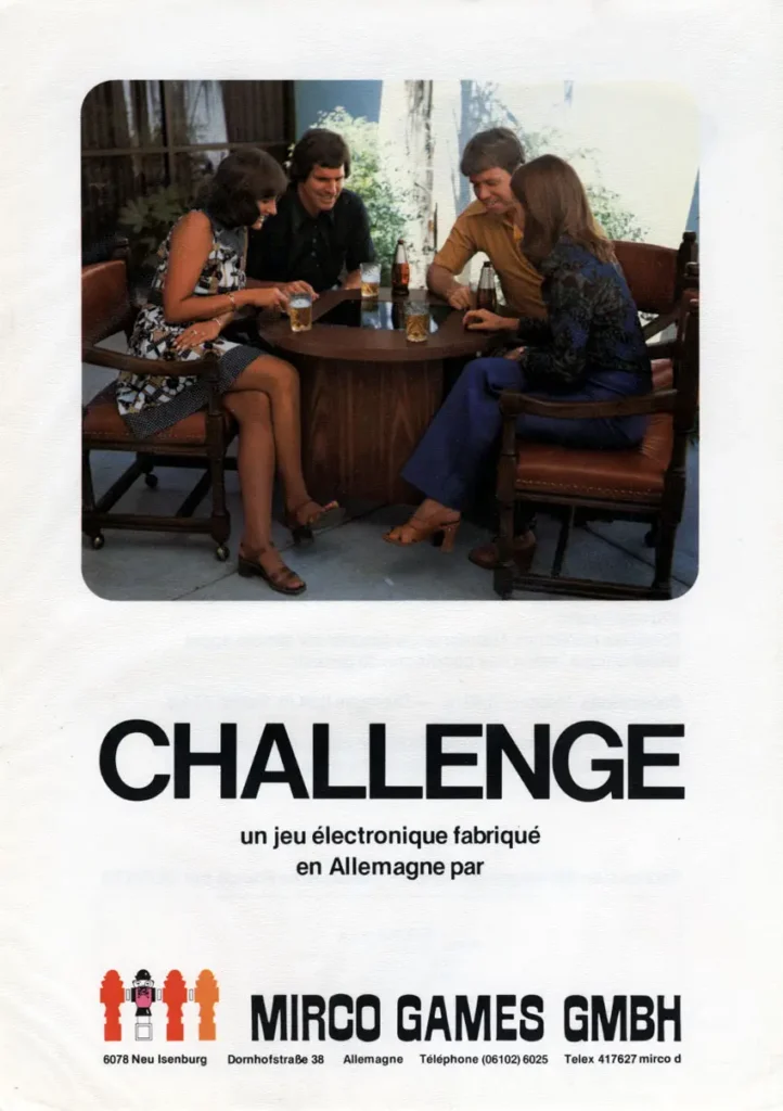 Mirco Games GMBH - Challenge Arcade Game Flyer Mirco Games GMBH - Challenge Arcade Game Flyer