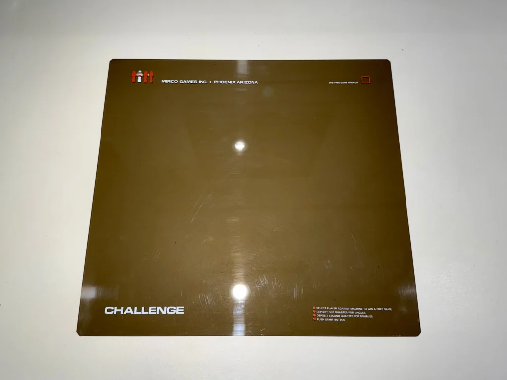 Mirco Challenge Arcade Game - Glass Replacement